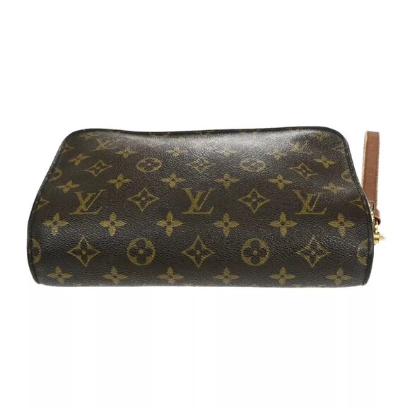 AUTHENTICITY GUARANTEED LOUIS VUITTON Orsay Clutch Hand Bag Monogram Leather - Picture 5 of 16